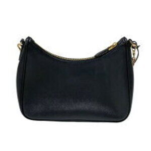Prada Shoulder Leather Bag Saffiano Re Edition Black